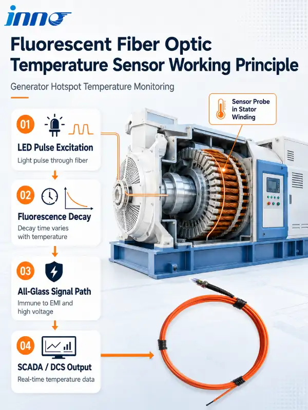 Fluorescence-Fiber-Optic-Temperature-Measurement-Principle-Generator